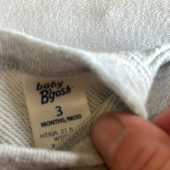 OshKosh B'gosh - Grey Long Sleeve Kids Shirt dress - Picture 3 of 3